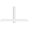 Ekena Millwork Eugene Architectural Grade PVC Gable Bracket, 48"W x 26"H x 4"D x 4"F, 13/12 Pitch GBP048X26X0404EUG00 - alternate 4